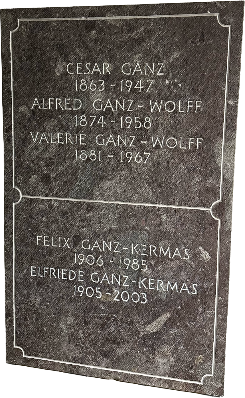 Grabmal Alfred & Valerie Ganz