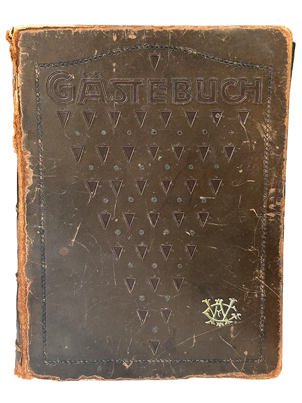 Cover of the Villa Solina guestbook